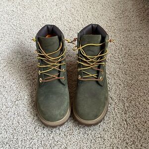 Olive Timberland boots
